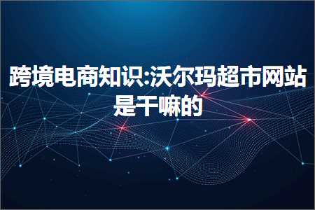 璺ㄥ鐢靛晢鐭ヨ瘑:娌冨皵鐜涜秴甯傜綉绔欐槸骞插槢鐨? width=